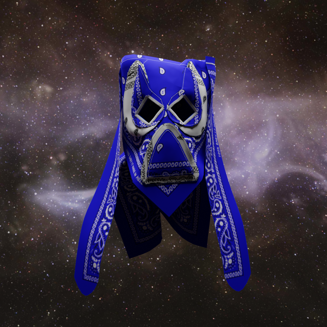 BANDANNA MASK BLUE