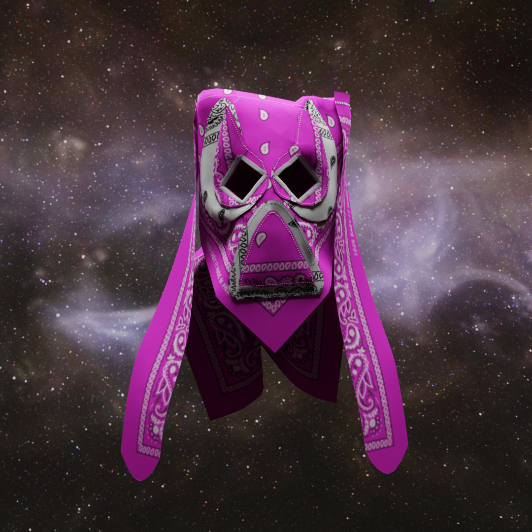 BANDANNA MASK HOT PINK